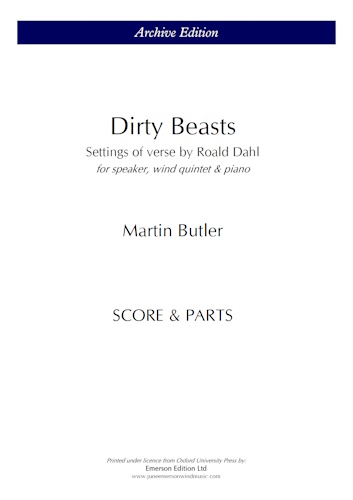 DIRTY BEASTS with Narrator (score & parts)