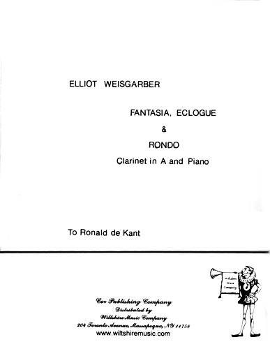 FANTASIA, ECLOGUE AND RONDO