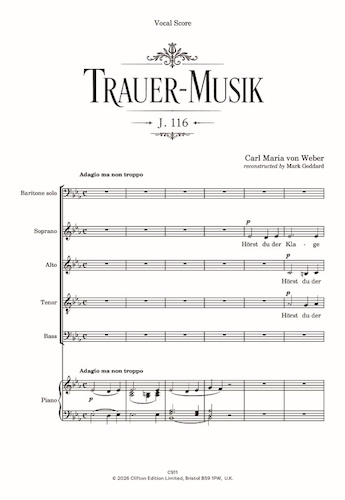 TRAUER-MUSIK (vocal score)