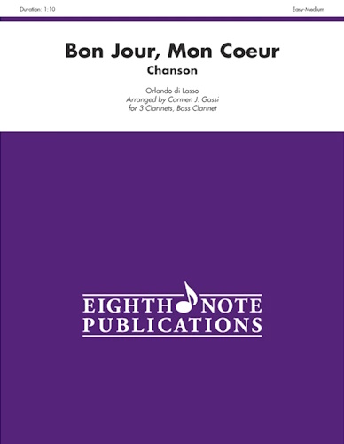 BON JOUR, MON COEUR Chanson (score & parts)