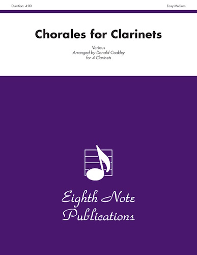CHORALES FOR CLARINETS (score & parts)