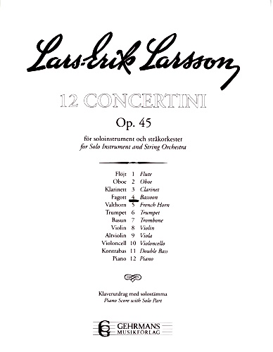 CONCERTINO Op.45 No.4