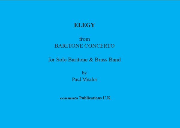 ELEGY from Baritone Concerto (score & parts)