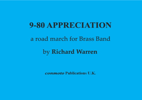 9-80 APPRECIATION Brass Band Road March (score)