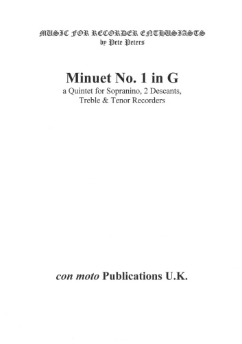 MINUET No.1 in G
