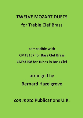 TWELVE MOZART DUETS for Treble Clef Brass