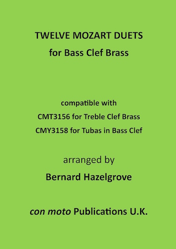 TWELVE MOZART DUETS for Bass Clef Brass