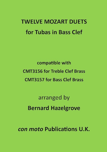 TWELVE MOZART DUETS for Bass Clef Tubas