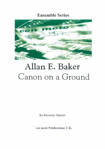 CANON ON A GROUND for Recorder Quartet