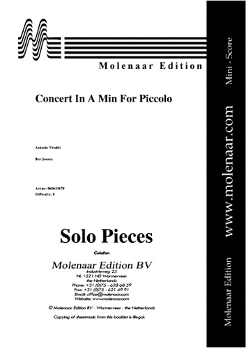CONCERTO in A minor FVI/9 RV445 Op.44/26