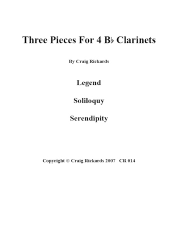 THREE PIECES: Legend, Soliloquy, Serendipity