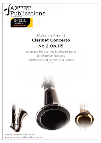 CLARINET CONCERTO No.2 Op.115 (study score & parts)