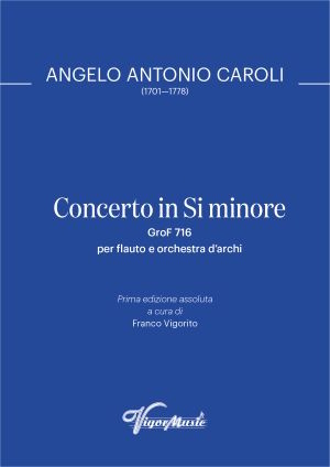 CONCERTO in B minor GroF 716 (score & parts)