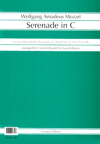 SERENADE in C (score & parts)