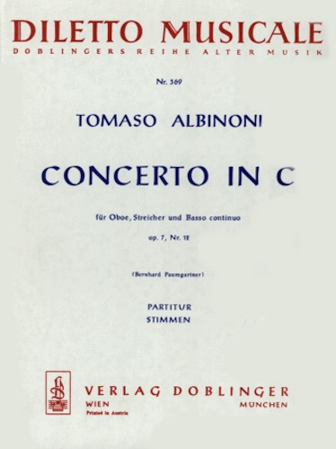 CONCERTO Op.7 No.12 in C major set of parts