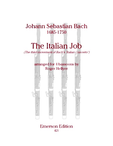 THE ITALIAN JOB (score & parts)