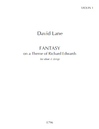 FANTASY on a Theme of Richard Edwards - Violin 1