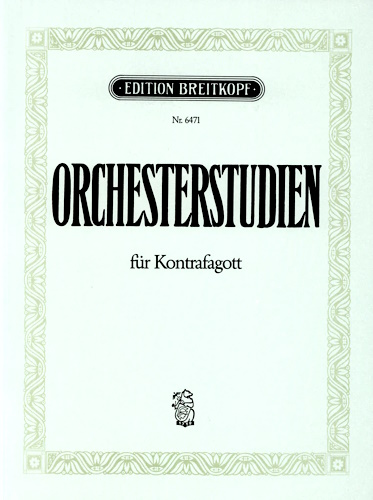 ORCHESTRAL STUDIES for Contrabassoon