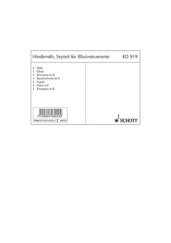 SEPTET for Winds (set of parts)