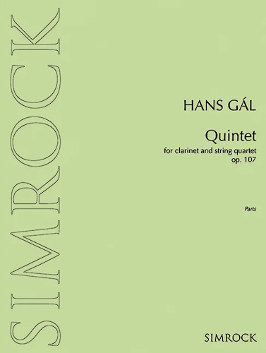 CLARINET QUINTET in D major, Op.107 (set of parts)