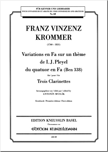 VARIATIONS ON A THEME OF PLEYEL (set of parts)