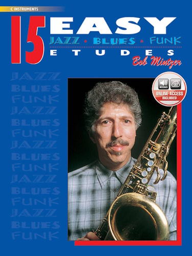 15 EASY JAZZ, BLUES & FUNK ETUDES + Online audio