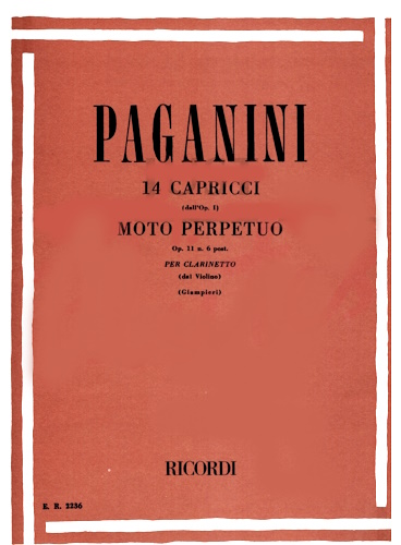 14 CAPRICES Op.1 and MOTO PERPETUO Op.11 No.6