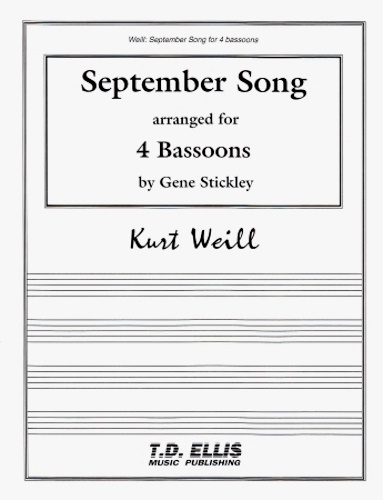 SEPTEMBER SONG (score & parts)