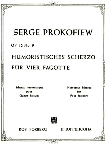 HUMOROUS SCHERZO Op.12 No.9 (score & parts)