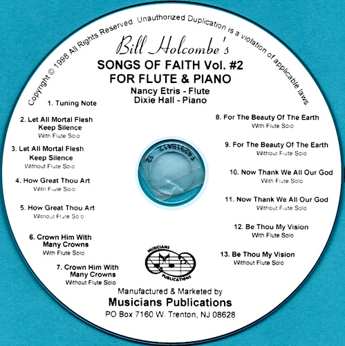 SONGS OF FAITH Volume 2 CD accompaniment