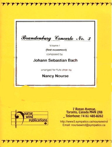 BRANDENBURG CONCERTO No.3 (score & parts)