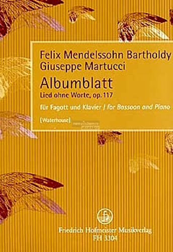 ALBUMBLATT Song Without Words Op.117