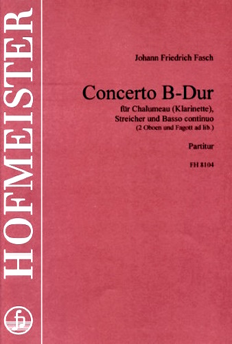 CONCERTO in Bb score & parts (no clarinet part is included)