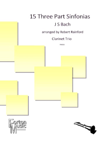 15 THREE PART SINFONIAS score & parts