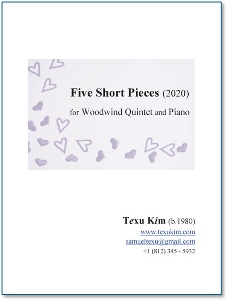 FIVE SHORT PIECES (score & parts)