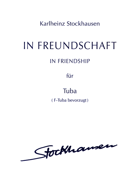 IN FREUNDSCHAFT (1977/96)