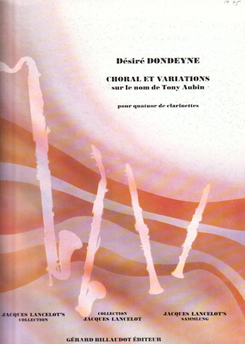 CHORAL ET VARIATIONS sur le nom de Tony Aubin