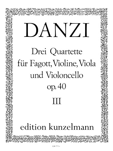 THREE QUARTETS Op.40 No.3 (set of parts)