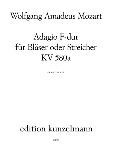 ADAGIO in F KV580a