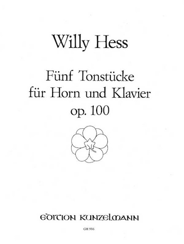 FUNF TONSTUCKE Op.100