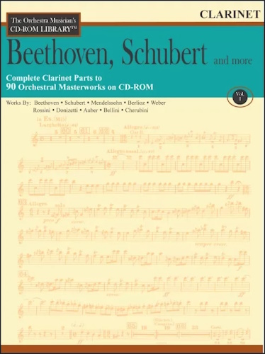 THE ORCHESTRA MUSICIAN'S CDRom LIBRARY Volume 1 Beethoven, Schubert & more
