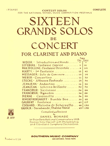 SIXTEEN GRANDS SOLOS DE CONCERT