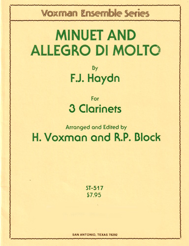 MINUET AND ALLEGRO DI MOLTO (score & parts)