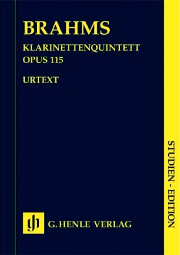 CLARINET QUINTET Op.115 (study score)