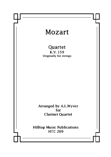 QUARTET KV159 score & parts