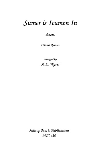 SUMER IS ICUMEN IN 