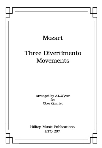 THREE DIVERTIMENTO MOVEMENTS (score & parts)