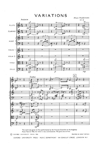 VARIATIONS Op.28 (score)