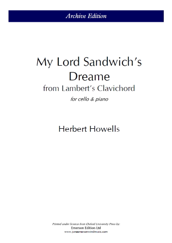 MY LORD SANDWICH'S DREAME