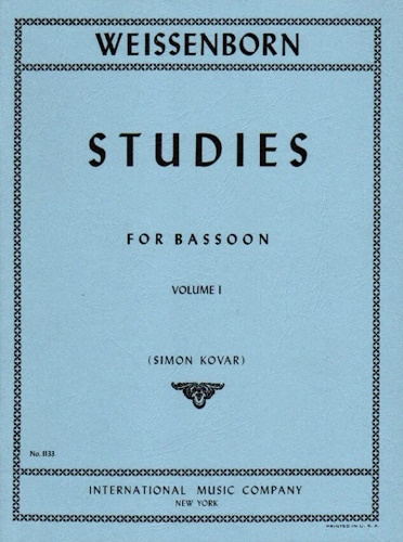 BASSOON STUDIES Volume 1